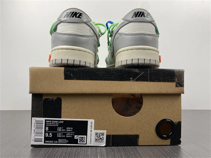 Efficient Nike Dunk Low Off-White Lot 26 DM1602- 5077