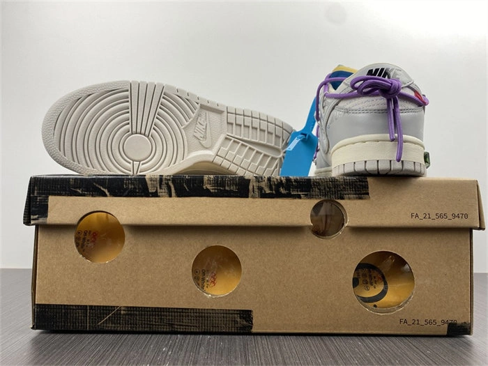 WrinkleFree Nike Dunk Low Off-White Lot 47 DM1602- 5083