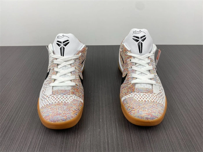 Vibrant Nike Kobe 9 Elite  Low HTM Milan White Multi-Color 698595- 5014