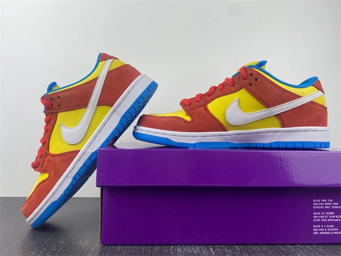 Stylish Nike SB Dunk Low Pro Bart Simpson BQ6817- 4844